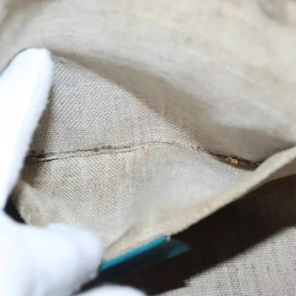 Authentic GUCCI Micro GG Canvas Hand Bag Leather 2way Turquoise Blue with strap - Picture 12 of 17